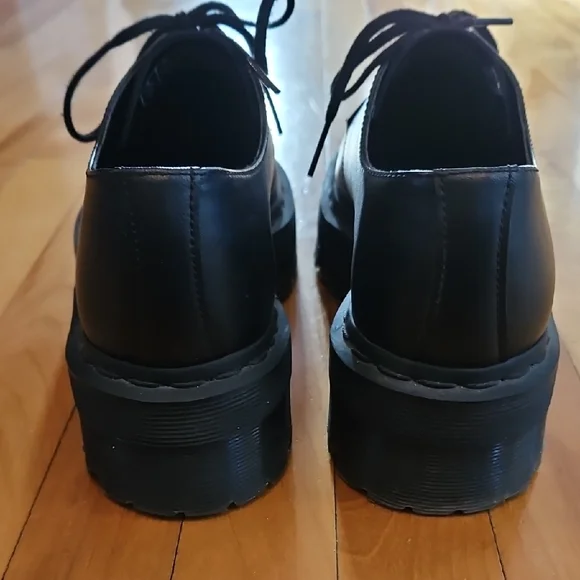 Dr. Martens Mono Felix Platforme Black Vegan Leather Shoes - Picture 5 of 8